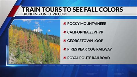5 train tours near Denver to see the fall colors